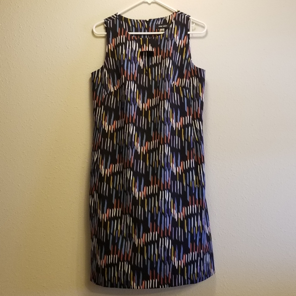 EUC Nine West Sheath Dress with Cut Out Sz. 4